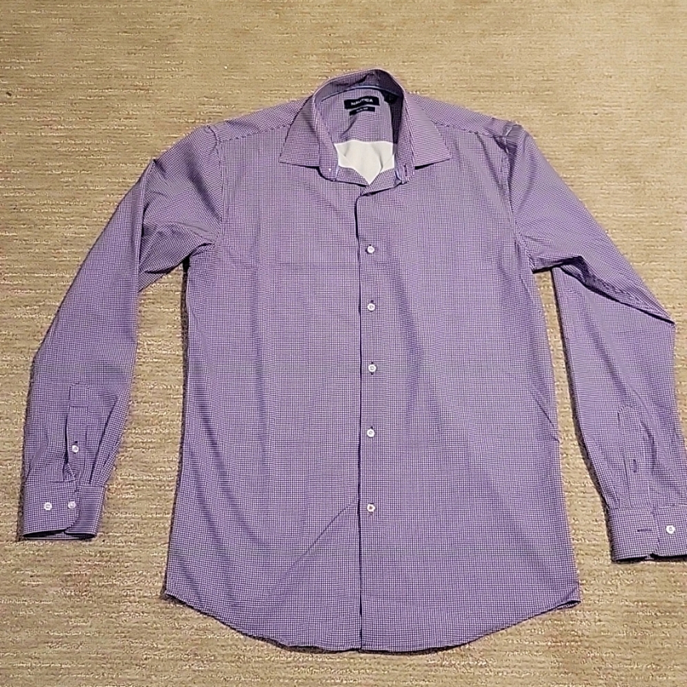 Purple Nautica Slim Fit Button Down